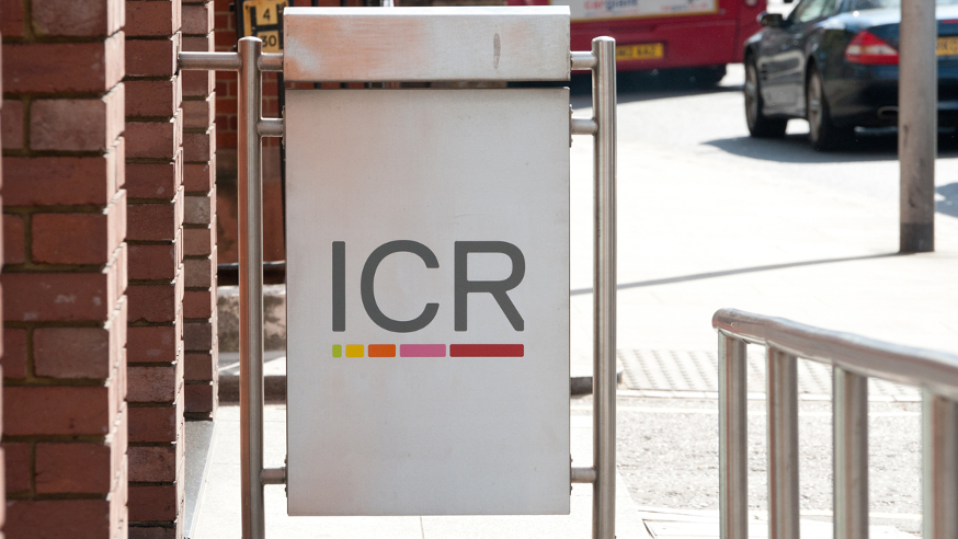 ICR sign outside Chester Beatty Laboratories