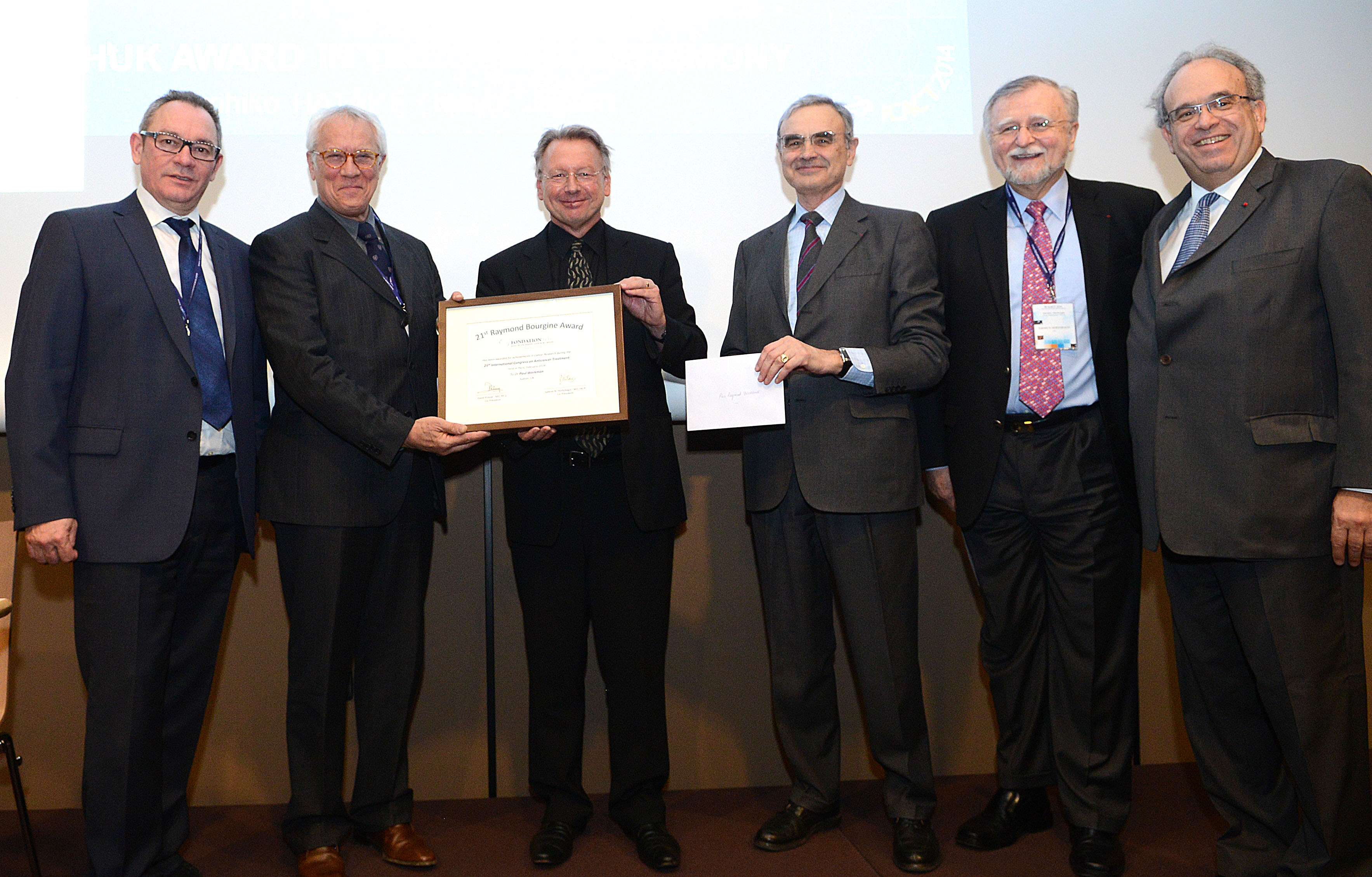 Professor Paul Workman receives the prestigious Raymond Borgine Award for cancer research.