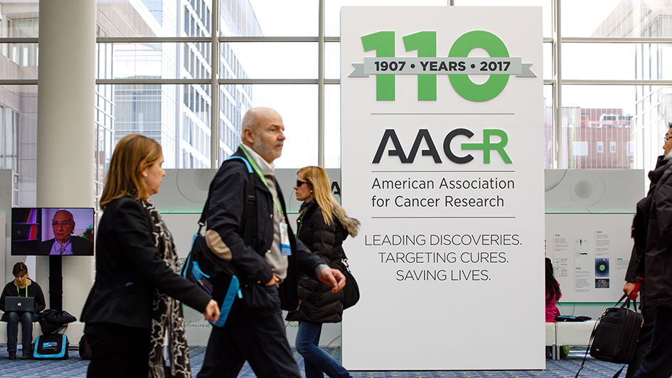 A hallway at AACR Annual Meeting 2017