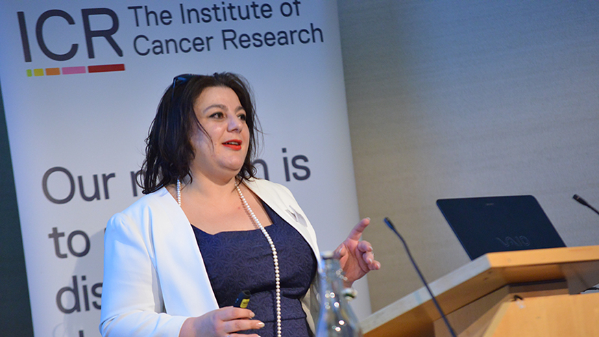 Dr Bissan Al-Lazikani speaks at The Discovery Club event on 8 March 2016