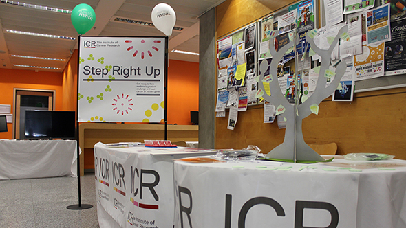 The ICR's stand at the Imperial Festival 2016