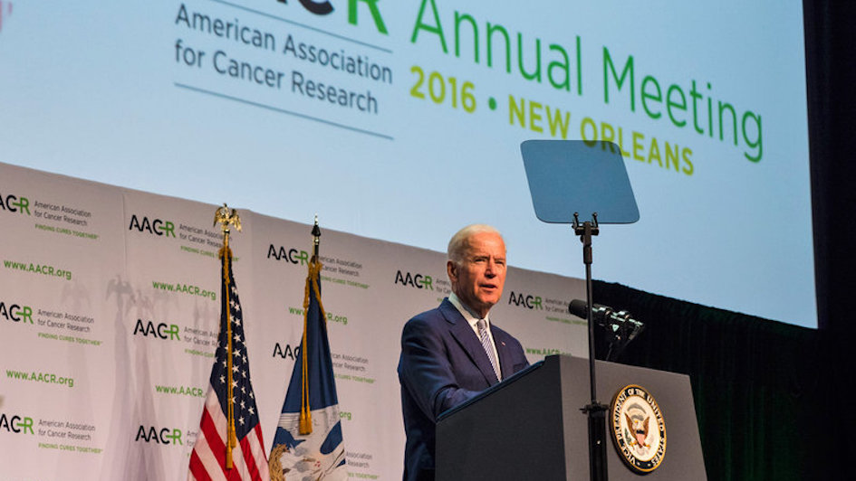 Vice President Joe Biden speaking at AACR conference