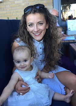 Lauren Tedaldi and baby