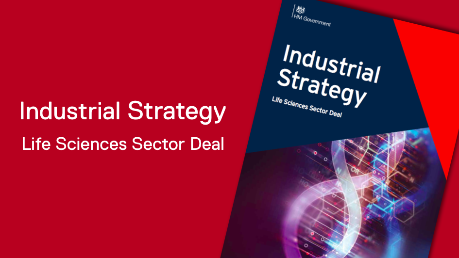 Cover of HM Government's Life Sciences Sector Deal document