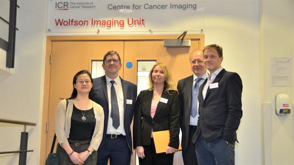Funders and scientists at the launch event for the ICR's Centre for Cancer Imaging