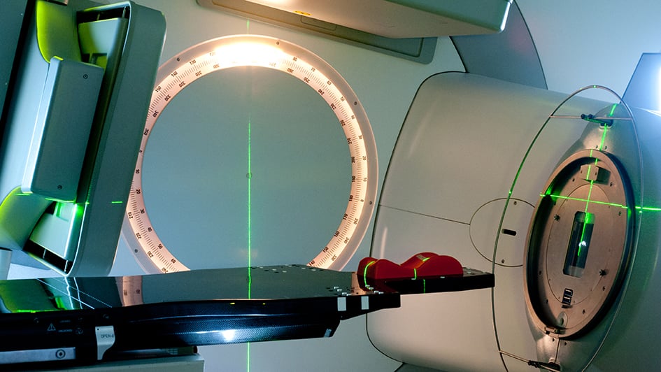Radiotherapy machine at The Royal Marsden Hospital (photo: Jan Chlebik/the ICR)