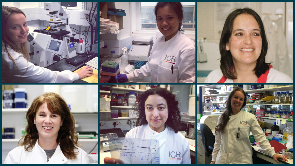 Group shot of ICR scientists and students for International Day of Women and Girls in Science 2020