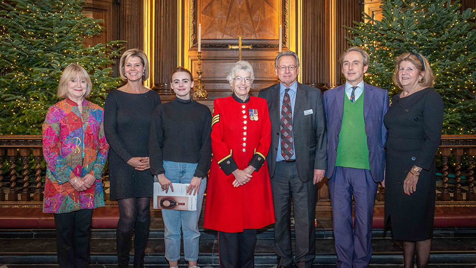 Carols from Chelsea 2019 readers with ICR CEO Professor Paul Workman