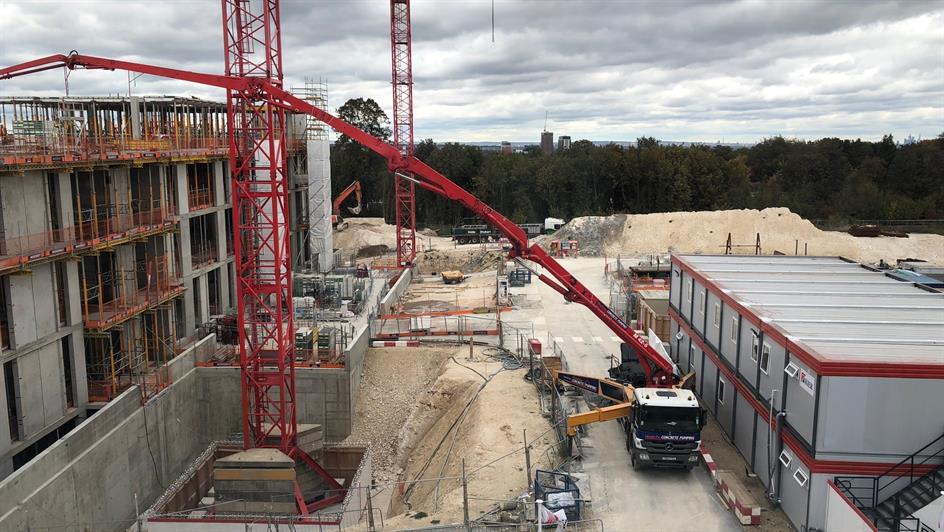 Construction site of the Centre for Cancer Drug Discovery in October 2018