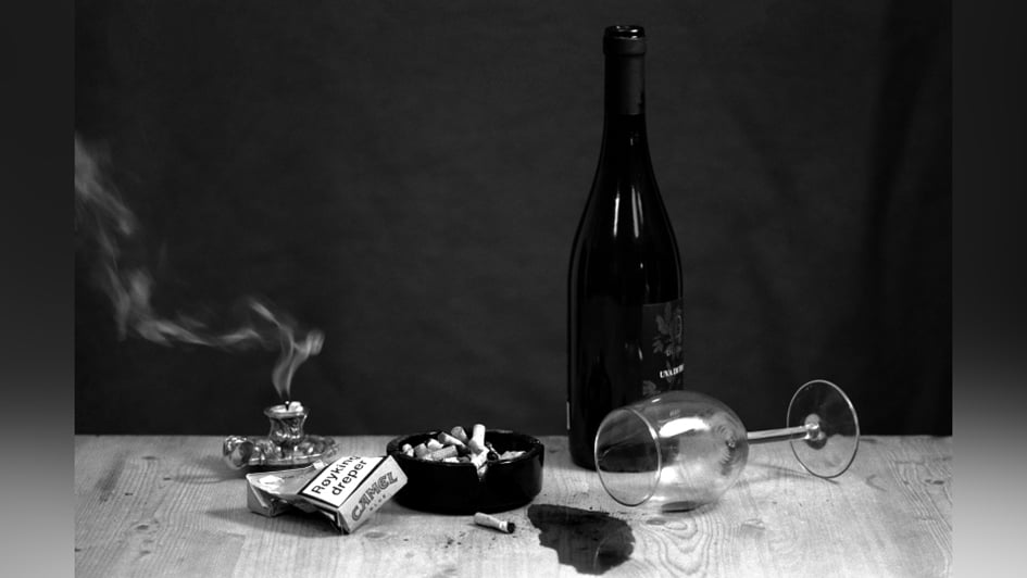 Cigarettes and wine