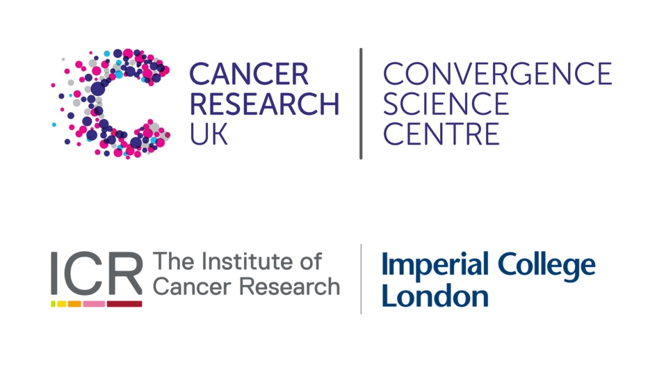 Combined logo of the Convergence Science Centre, Cancer Research UK, the ICR and Imperial