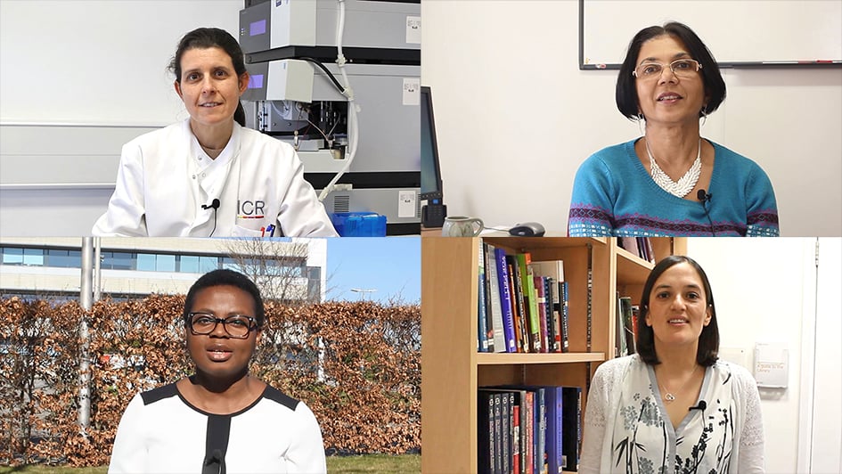 Collage of four female ICR scientists