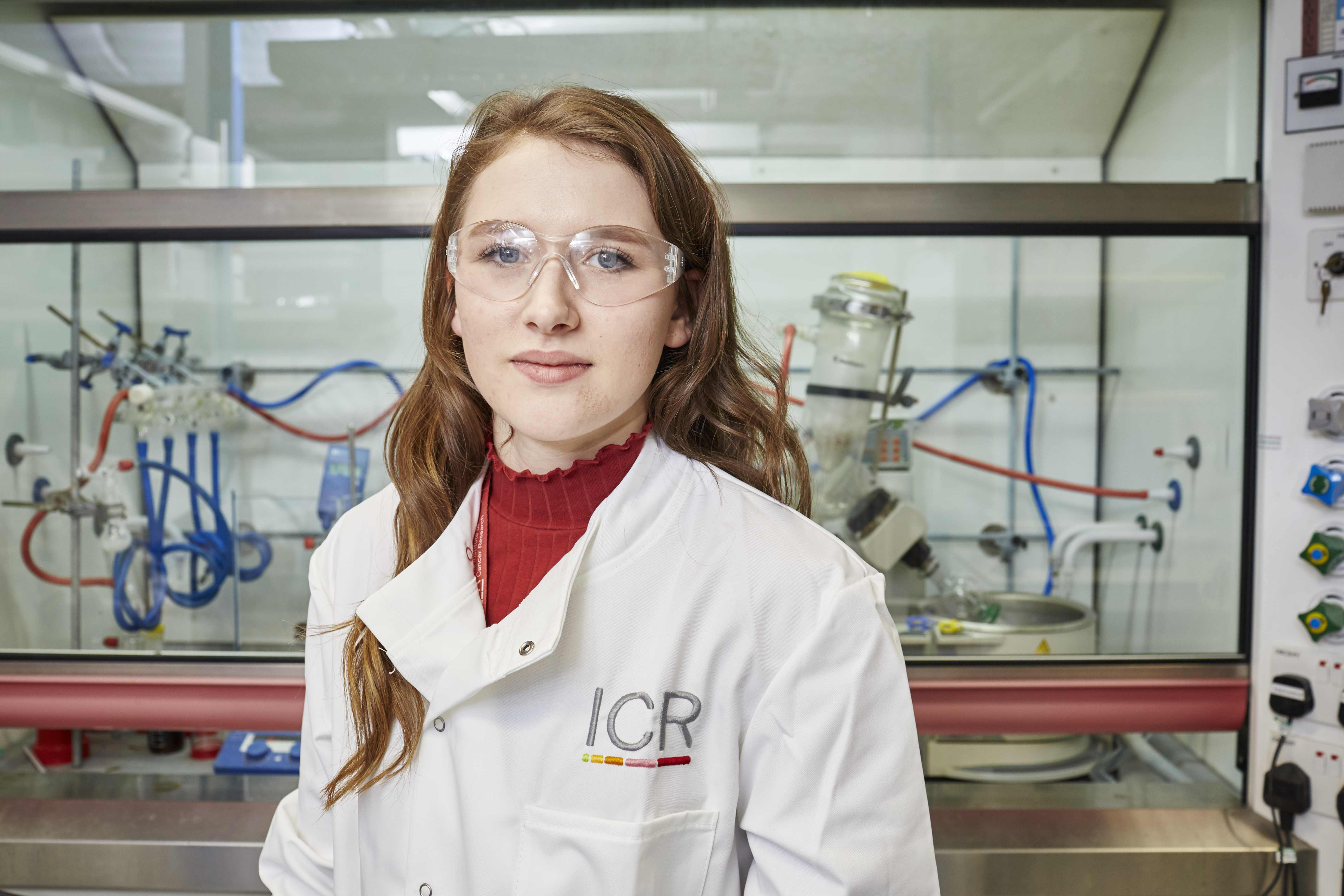 Iona Black in the laboratory at the ICR