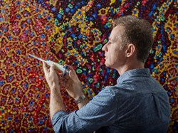 Pipette painting marks pioneering cancer research