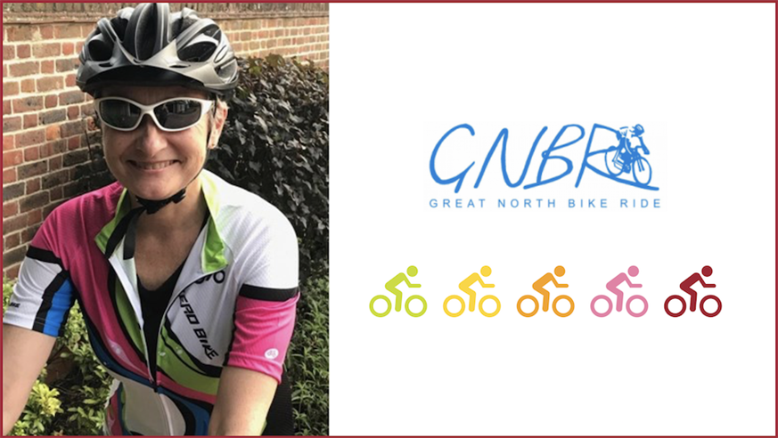 Professor Janet Shipley on bike training for Great North Bike Ride