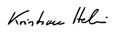 Kristian Helin's signature