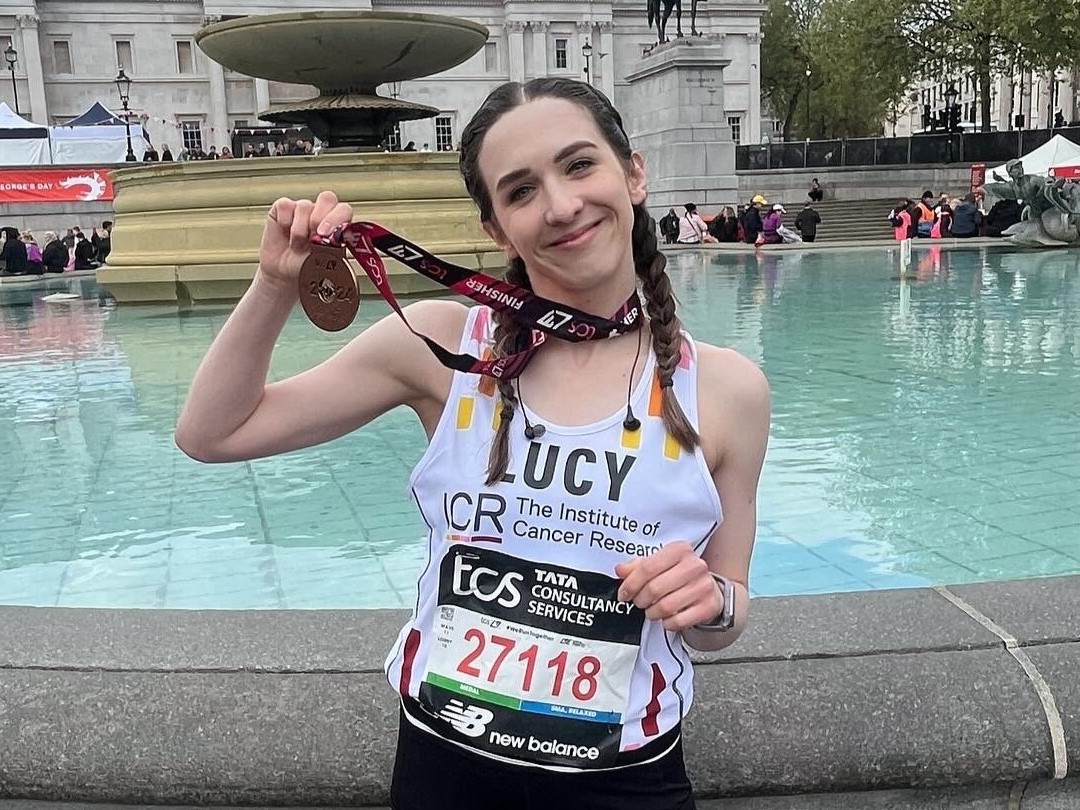 Caption for: Racing for research – Lucy and Suzie’s stories of running the London Marathon for the ICR