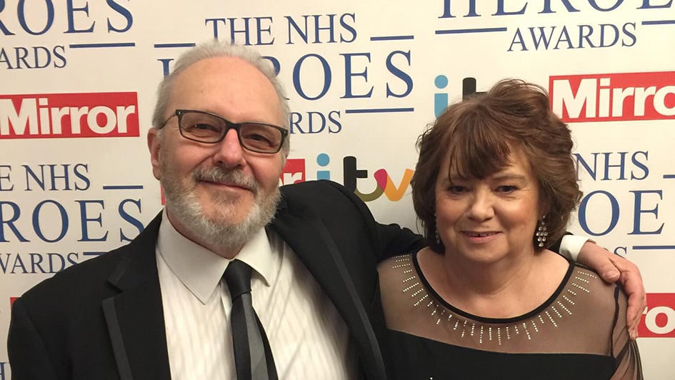 Lynn and Lynn Lucas at the NHS Heroes award ceremony