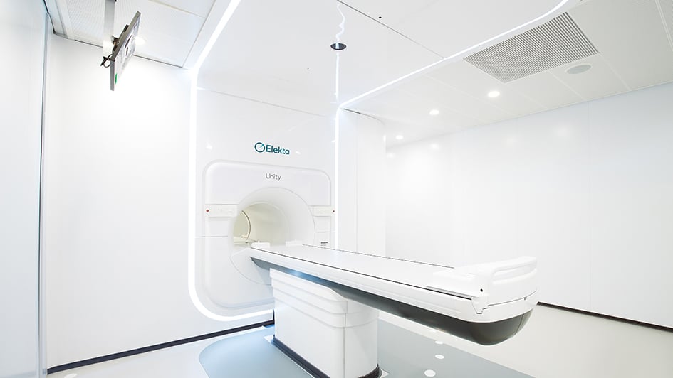 MR linac unity full room side view
