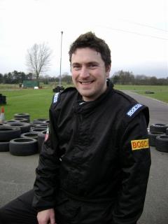 Paul Lee-Davis in a race suit