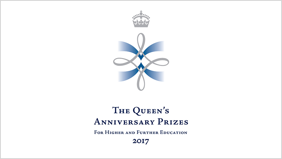 Queen's anniversary prize logo