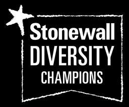 Stonewall diversity champs logo white