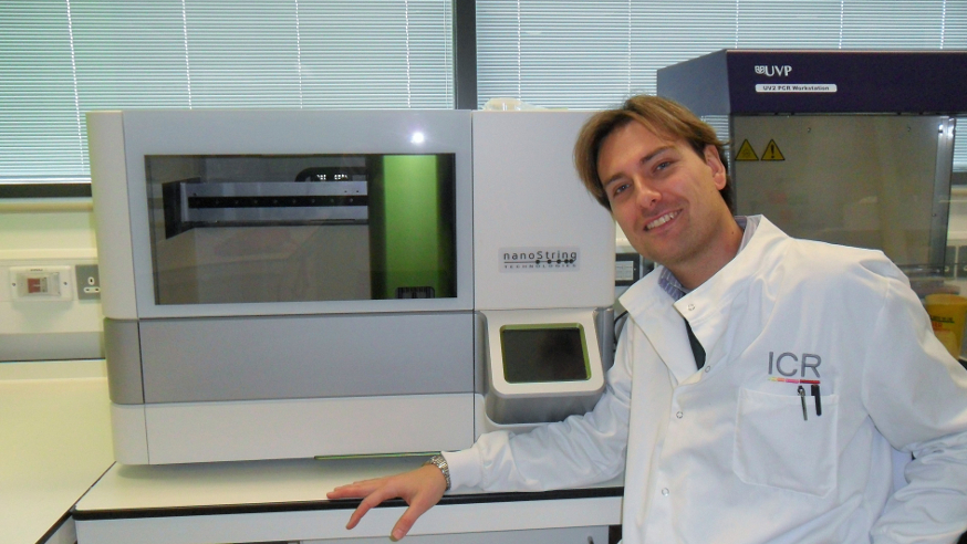 Dr Francesco Trevisani with the Nanostring