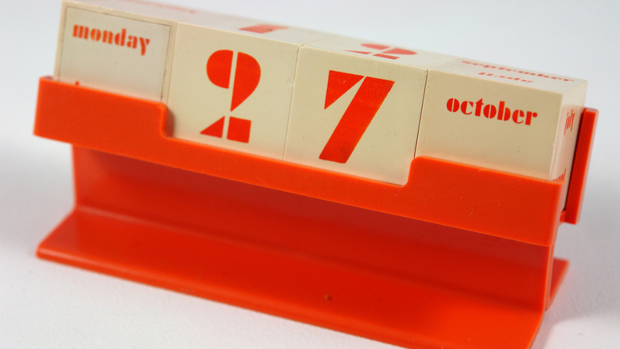 'Vintage perpetual desk calendar' by H is for Home, Flickr. Used under a CC license from Flickr.